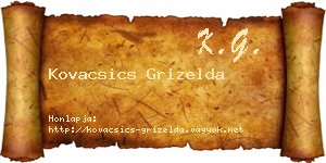 Kovacsics Grizelda névjegykártya